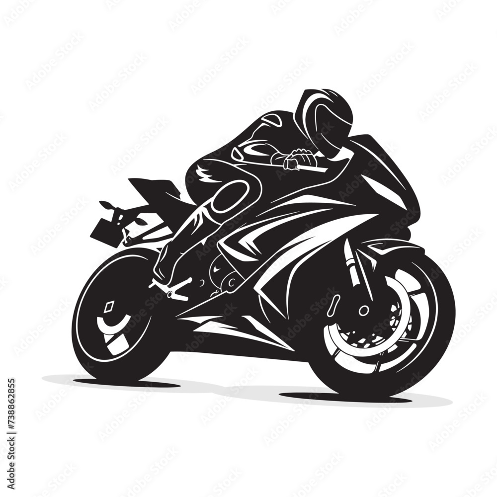 Ride Bold: Motorcycle Logo Vector Illustration Ride Bold: Motorcycle Logo Vector Illustration