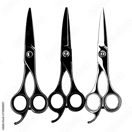 Silhouette shaving scissors black color only