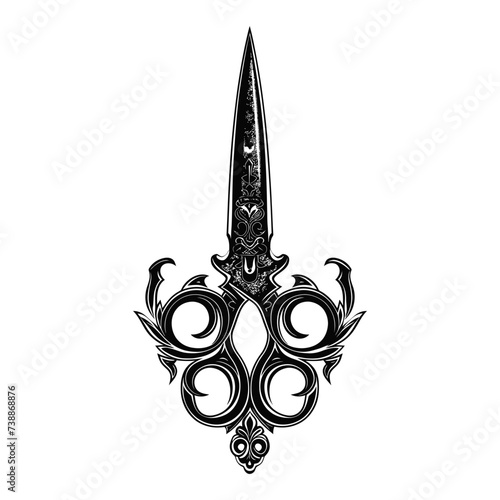 Silhouette shaving scissors black color only
