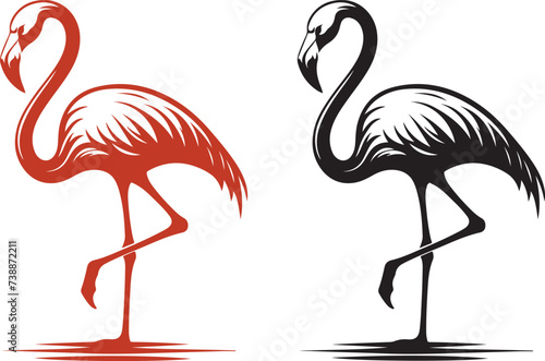   Flamingo icon  flamingo vector illustration