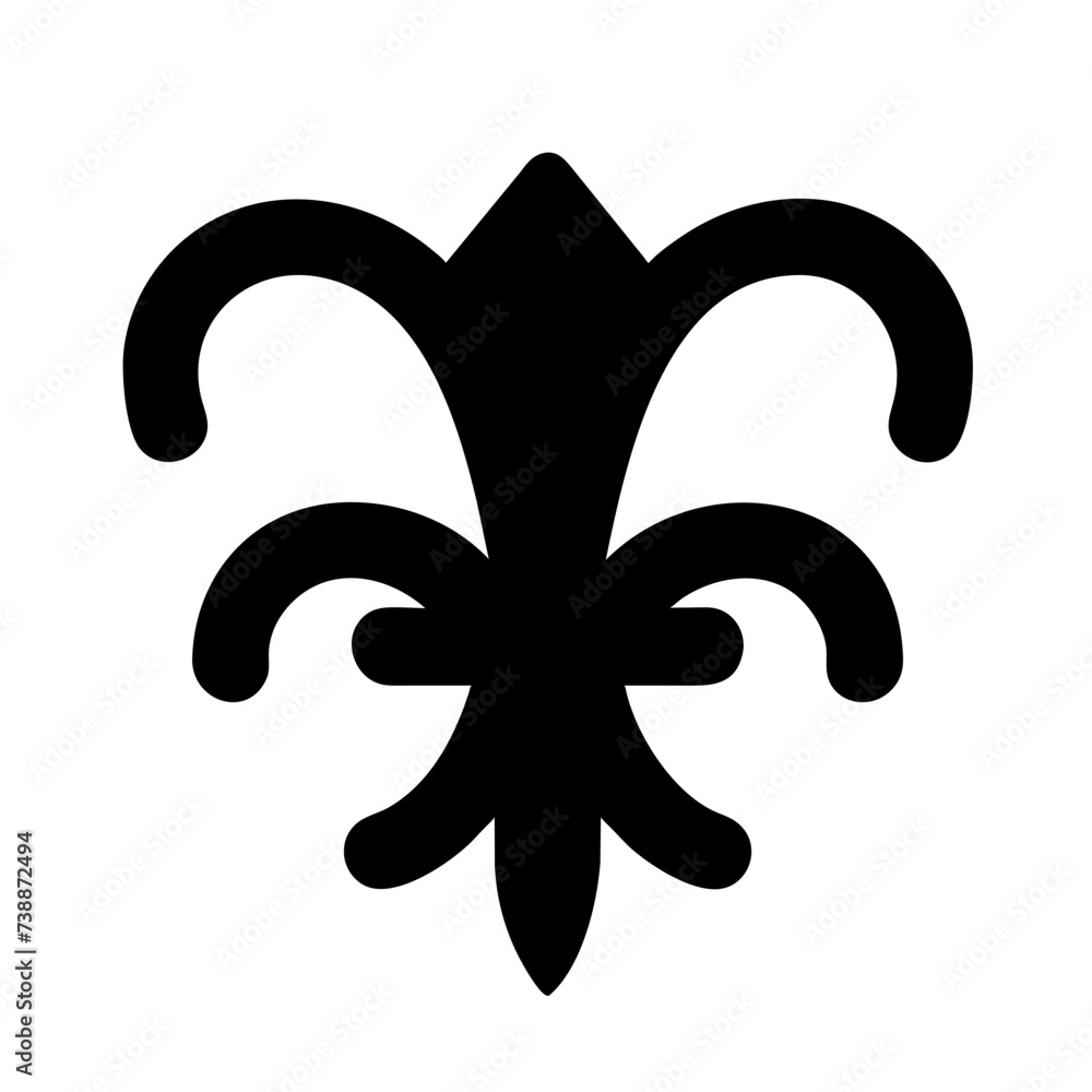 Fleur de lis set, Fleur-de-lis. Silhouettes of lily flowers.
Fleur de lis set, Fleur-de-lis. Silhouettes of lily flowers.