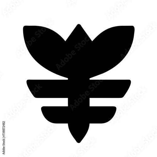 Fleur de lis set, Fleur-de-lis. Silhouettes of lily flowers.
