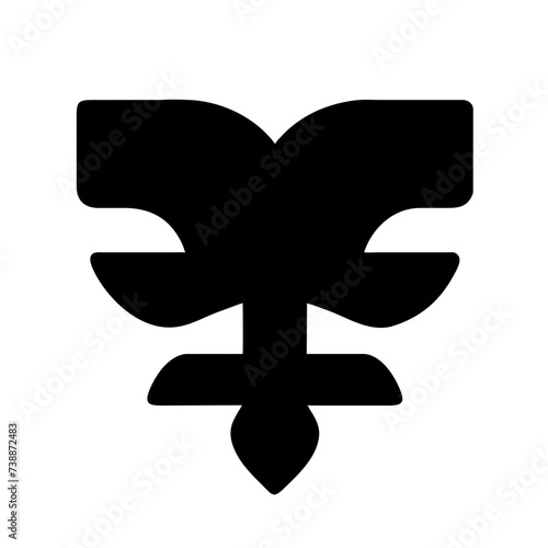 Fleur de lis set, Fleur-de-lis. Silhouettes of lily flowers.
