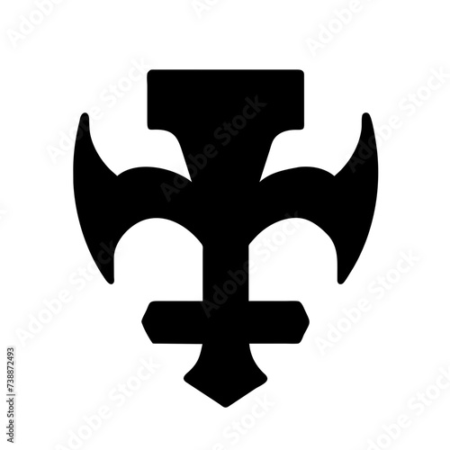Fleur de lis set, Fleur-de-lis. Silhouettes of lily flowers.
