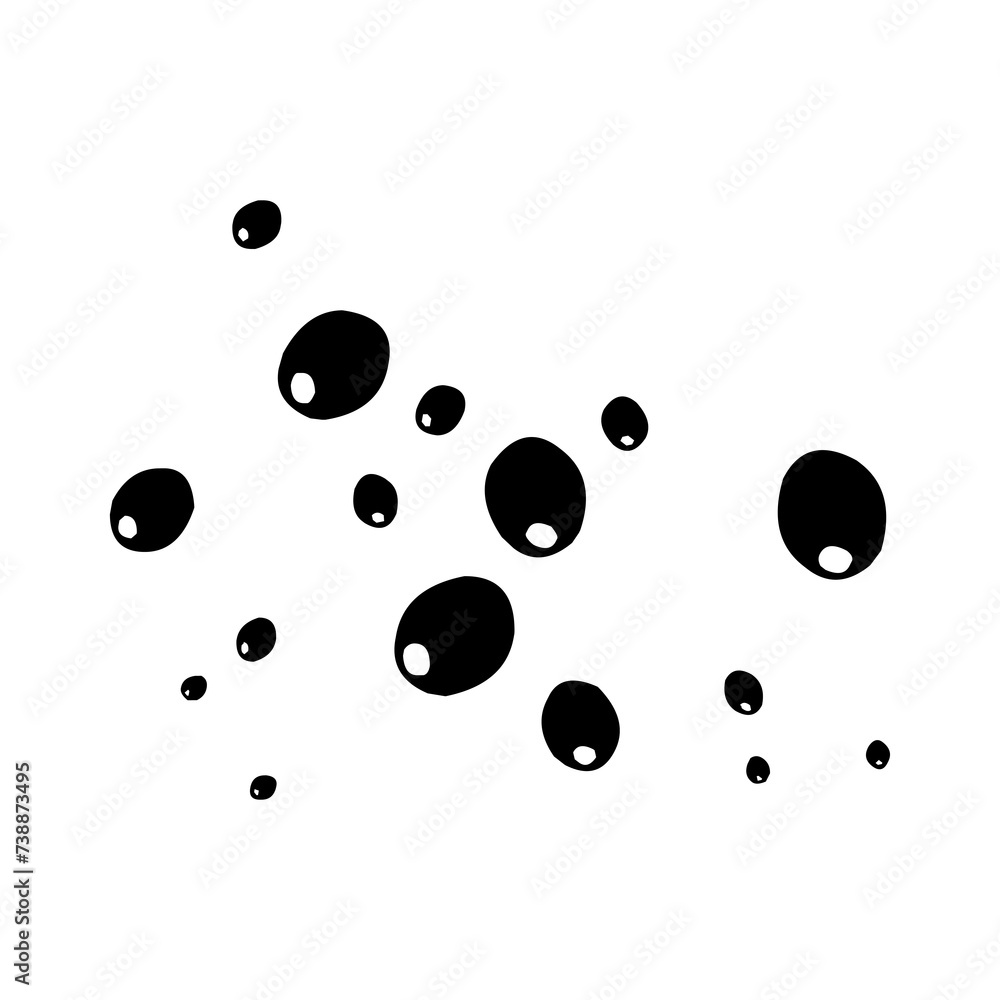 Bubble and splash water Bubble and splash water