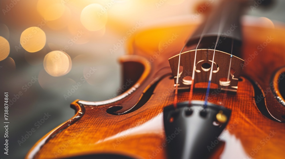 Fototapeta premium close up of a violin