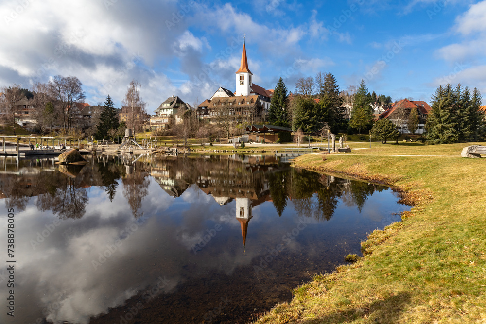 Kurpark von Schonach im Schwarzwald