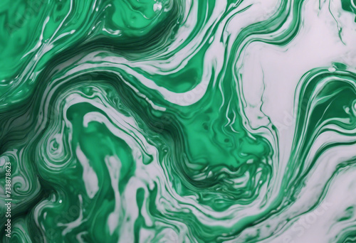 Fluid Art Liquid Velvet Jade green abstract drips and wave Marble effect background or texture pattern