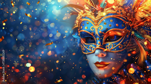 Celebrate the Carnival: A Vibrant Extravaganza of Masks, Dancers, and Festivities! photo