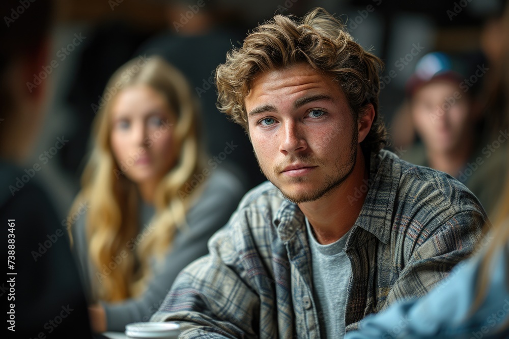Young Actor with a Serious Look Young Actor with a Serious Look