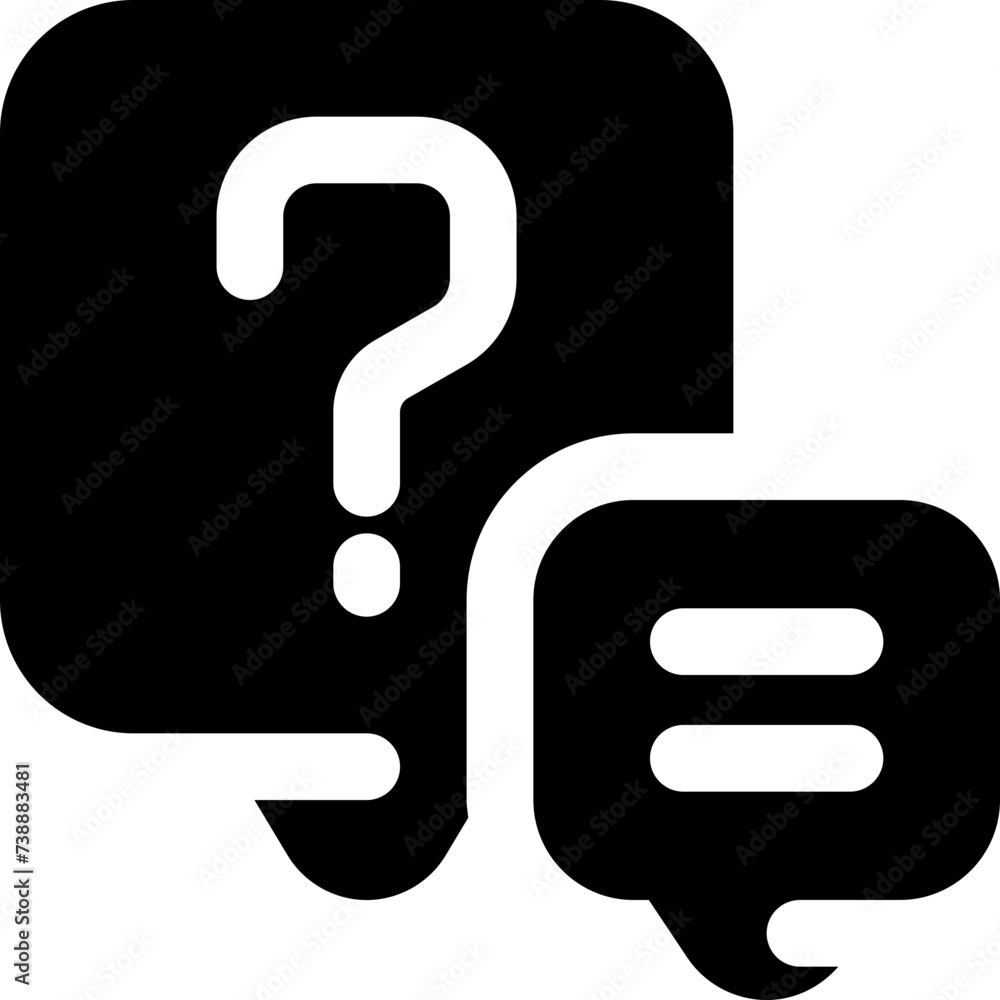 question icon. vector glyph icon for your website, mobile, presentation, and logo design. question icon. vector glyph icon for your website, mobile, presentation, and logo design.