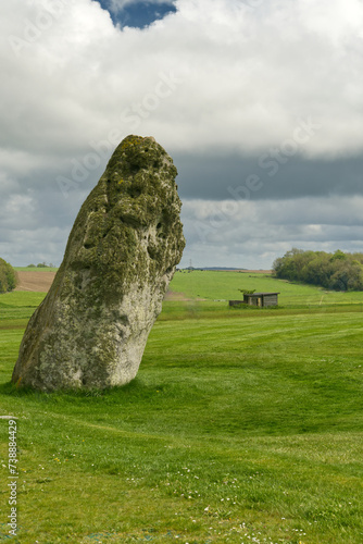 Fersenstein oder Heelstone am Stonehenge in England photo