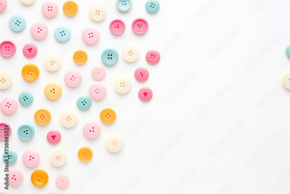 abstract colorful background of multicolored buttons and buttons