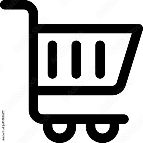 sopping cart icon. vector line icon for your website, mobile, presentation, and logo design.