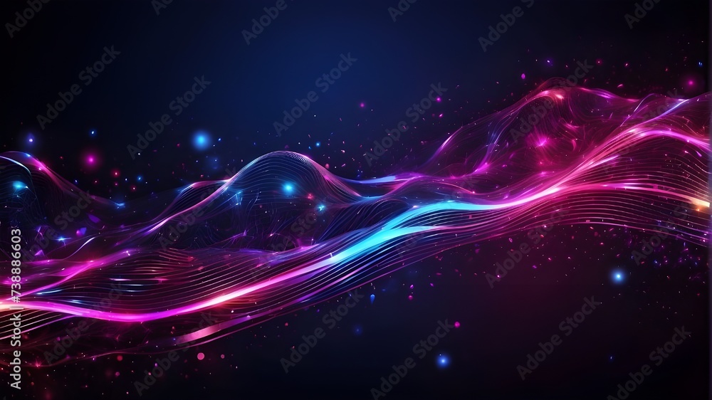 User
Abstract Background with Artificial Intelligence , Abstract Backdrop Featuring Neon Lines and shining Dots, Abstract Backdrop Featuring Neon Lines and Shimmering Dots, 