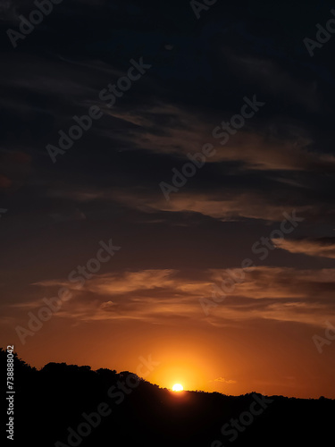 Sunset, Sun, Golden sky, Fire sky, Summer, summer weather, Dramatic sunset, sunset at Praia da Pipa - Rio Grande do Norte, Brazil