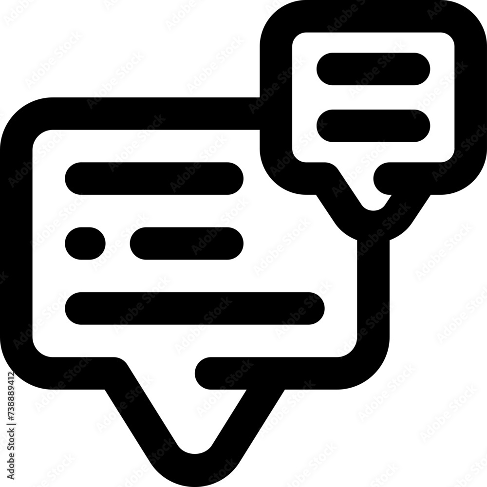 chat icon. vector line icon for your website, mobile, presentation, and logo design.