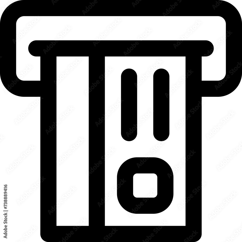 atm icon. vector line icon for your website, mobile, presentation, and logo design. atm icon. vector line icon for your website, mobile, presentation, and logo design.