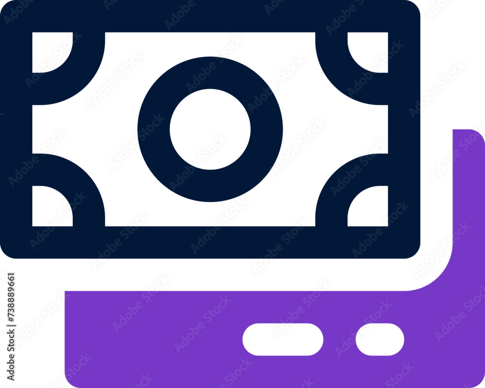 money icon. vector dual tone icon for your website, mobile, presentation, and logo design. money icon. vector dual tone icon for your website, mobile, presentation, and logo design.