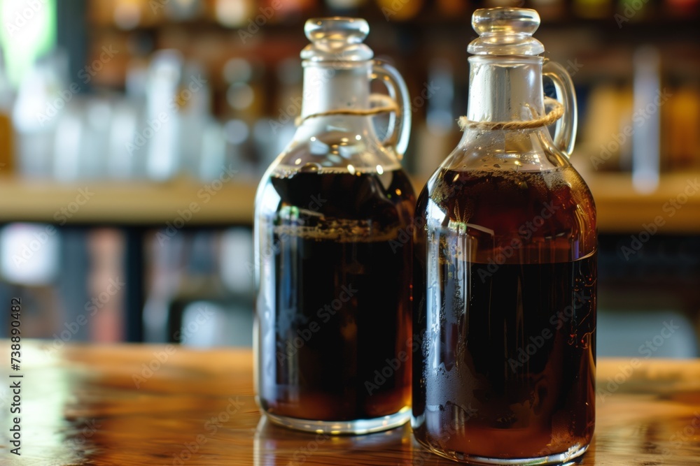 bottles of cold brew