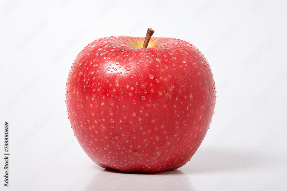 red apple with water drops red apple with water drops