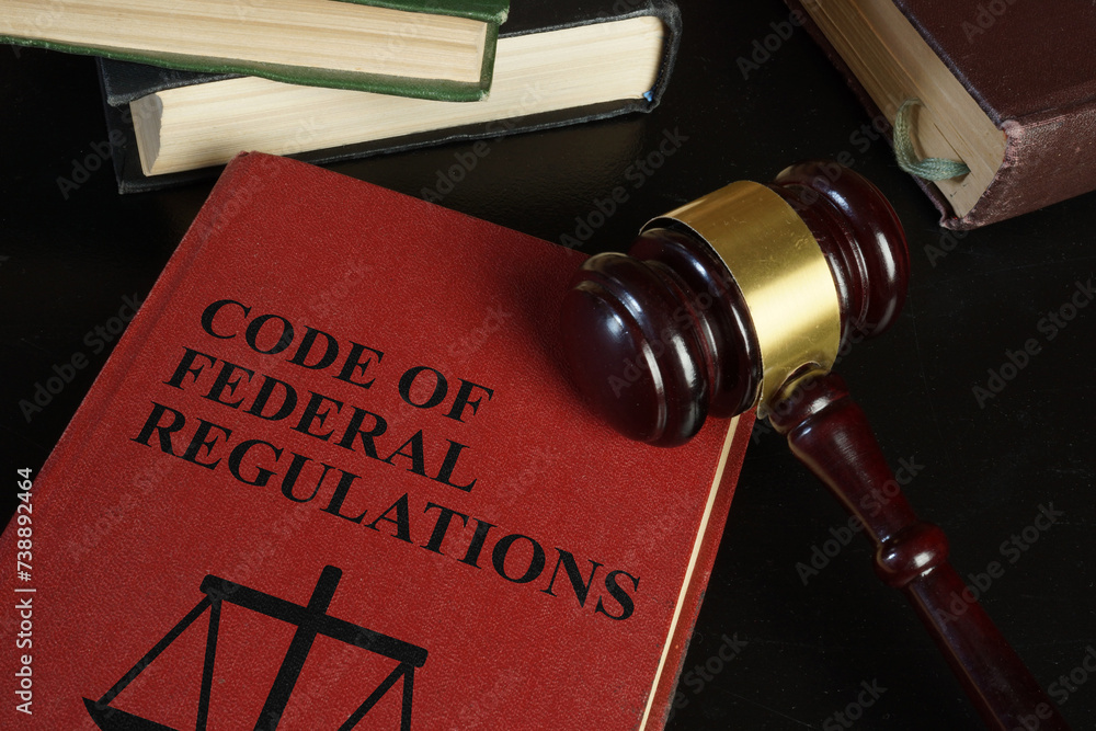 Code of Federal Regulations CFR is shown using the text