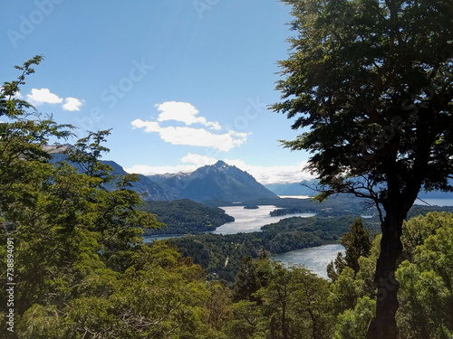 Patagonia Argentina Rio Negro Bariloche Mountains and lakes Los Andes Mountains Summer Holidays Sunny Day 