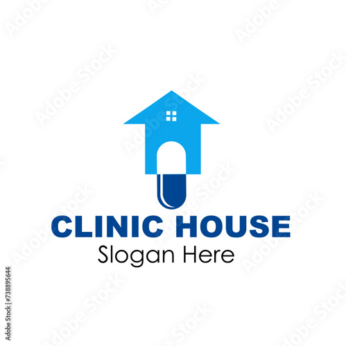clinic house logo design concept © Hasyim Asngari