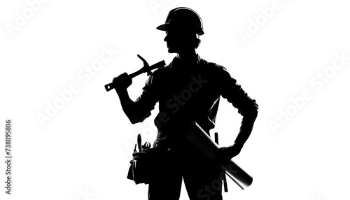 Builder s Contrast  Strength in Silhouette