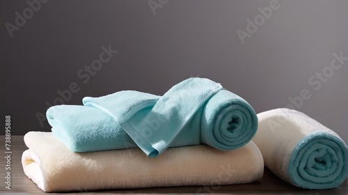 aesthetic towel folds. suitable for spa and salon content. 