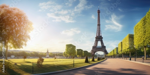 Eiffel Tower and Champ de Mars
