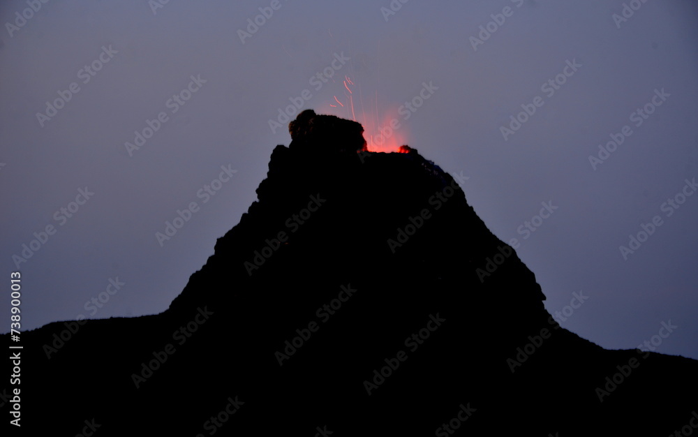 Erta Ale is a chain of volcanoes located in the Afar Triangle, Ethiopia