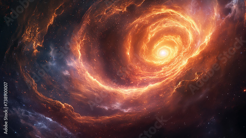 Radiant Spiral Galaxy Core