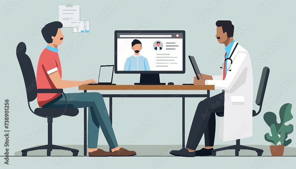 Telepsychiatry and Mental Health Counseling, t telepsychiatry and mental health counseling with an image showing patients receiving remote counseling or therapy sessions from mental health, AI Telepsychiatry and Mental Health Counseling, t telepsychiatry and mental health counseling with an image showing patients receiving remote counseling or therapy sessions from mental health, AI
