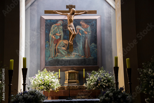 Cristo en el altar
