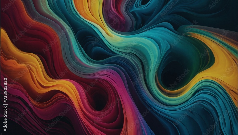 Minimalistic Multicolored Energy Flow Background