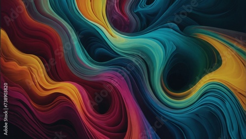 Minimalistic Multicolored Energy Flow Background © xKas