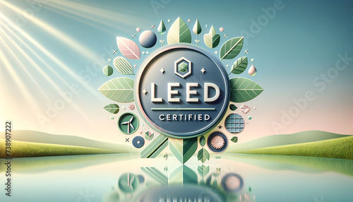 LEED Certified: Sustainable Innovation in Abstract Harmony