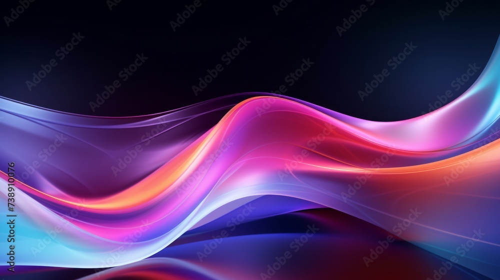 Abstract colored digital waves. Speaking sound wave. Neural network AI generated art Abstract colored digital waves. Speaking sound wave. Neural network AI generated art