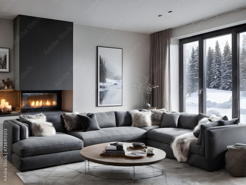 Cozy Modern Living Room: Warmth and Relaxation in Winter
Cozy Modern Living Room: Warmth and Relaxation in Winter