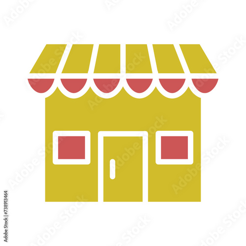 Store Glyph Two Color Icon