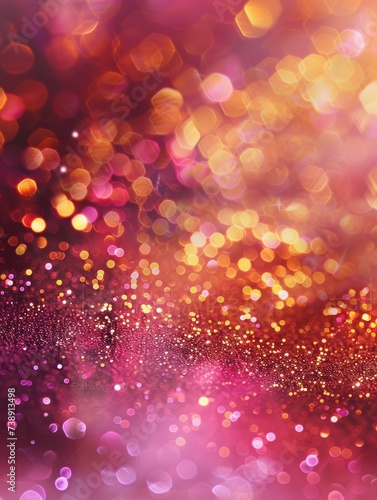 A vibrant pink bokeh light pattern that radiates energy and a romantic atmosphere, ideal for expressing joy or celebrating love and friendship.