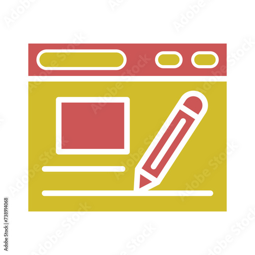 Design Glyph Two Color Icon