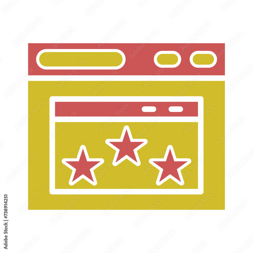 Page Rank Glyph Two Color Icon Page Rank Glyph Two Color Icon
