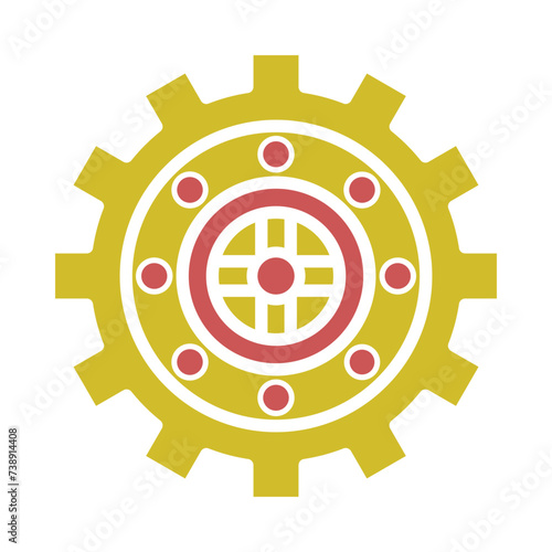 Vault Glyph Two Color Icon
