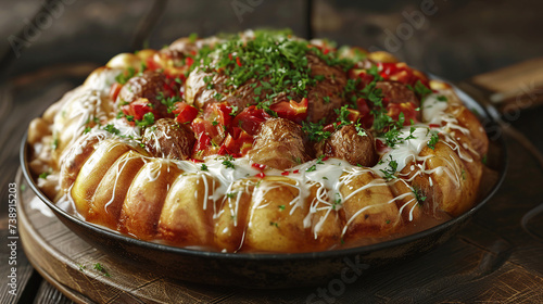 Kumpir Tabağı - Turkish Baked Potato Dish
