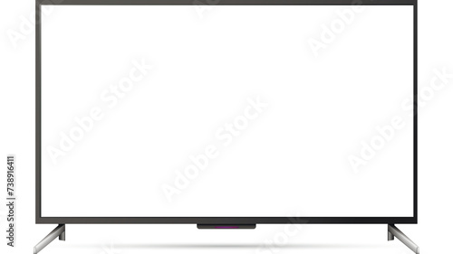 TV flat screen lcd or oled, plasma, realistic illustration. photo