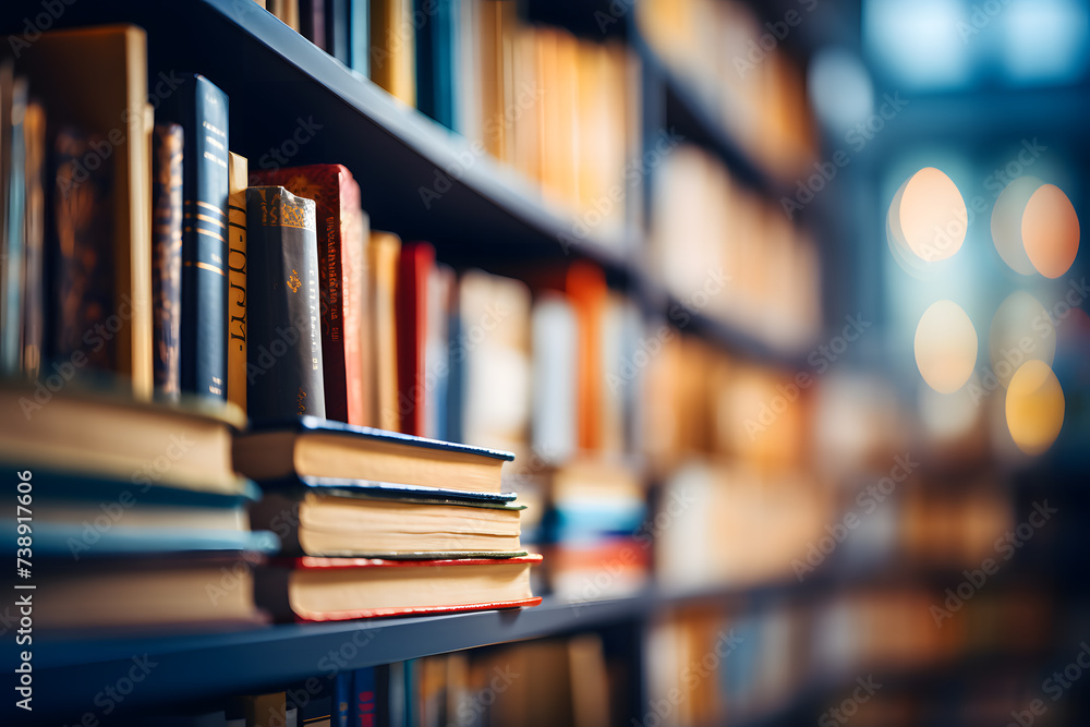 Fototapeta premium Library of books
