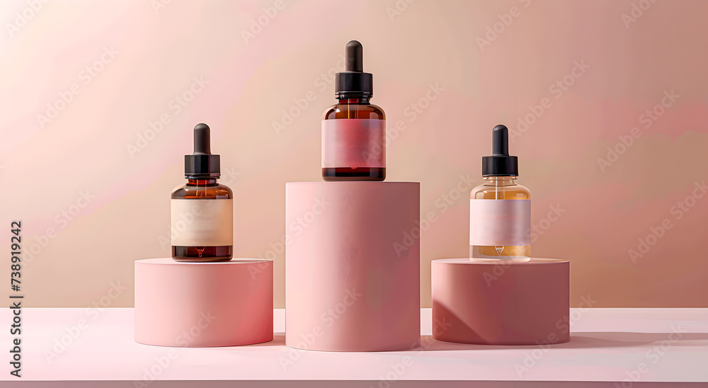 A dropper bottle for skin care.