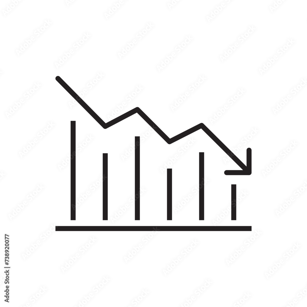 Crash Chart Icon Crash Chart Icon